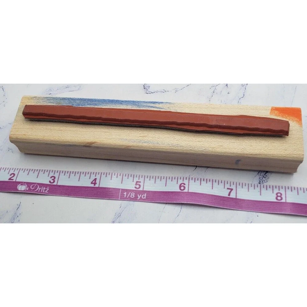 Stampin' Up Slash Mark 6 Inch Border Wood Mounted Rubber Stamp